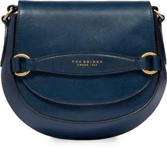 Сумка кросс-боди женская The Bridge Bettina 04371201/YH темно-синяя натур.кожа - купить недорого с доставкой в интернет-магазине
