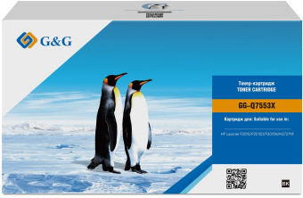 Картридж лазерный G&G GG-Q7553X черный (7000стр.) для HP LJ P2010/P2014/P2015/M2727nf MFP - купить недорого с доставкой в интернет-магазине
