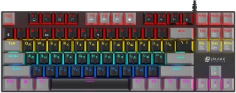 Клавиатура Оклик K600X механическая черный/серый USB Multimedia for gamer LED - купить недорого с доставкой в интернет-магазине