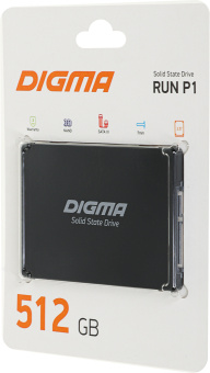 Накопитель SSD Digma SATA-III 512GB DGSR2512GP13T Run P1 2.5" - купить недорого с доставкой в интернет-магазине