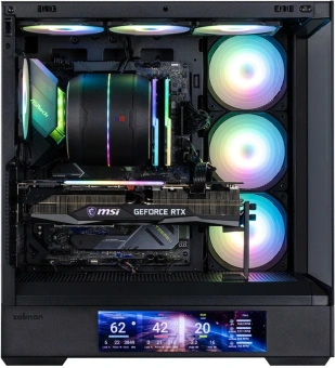 Корпус Zalman P40 DS черный без БП ATX 10x120mm 2x140mm 2xUSB3.0 audio bott PSU - купить недорого с доставкой в интернет-магазине