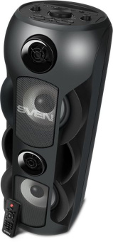 Колонка порт. Sven AC PS-720 черный 80W 1.0 BT/3.5Jack 10м 4400mAh (АС PS-720) - купить недорого с доставкой в интернет-магазине