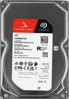 Жесткий диск Seagate SATA-III 4TB ST4000NE001 NAS Ironwolf Pro 512E (7200rpm) 256Mb 3.5" - купить недорого с доставкой в интернет-магазине