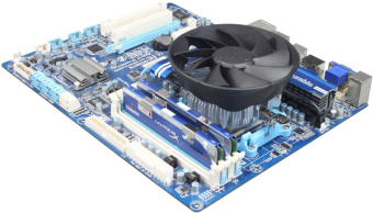 Устройство охлаждения(кулер) Deepcool Gamma Hunter Soc-AM5/AM4/1151/1200 черный 3-pin 21dB Al 95W 252gr Ret (DP-MCAL-HT) - купить недорого с доставкой в интернет-магазине