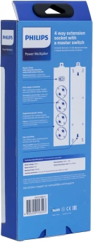 Сетевой фильтр Philips CHP2145BB/51 3м (4 розетки) черный (коробка) - купить недорого с доставкой в интернет-магазине