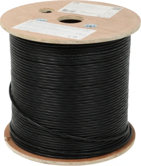 Кабель информационный ITK LC3-C5E04-139 кат.5E UTP 4 пары 24AWG LDPE внешний 305м черный - купить недорого с доставкой в интернет-магазине