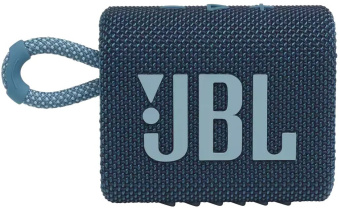 Колонка порт. JBL GO 3 синий 4.2W 1.0 BT 10м (JBLGO3BLU) - купить недорого с доставкой в интернет-магазине