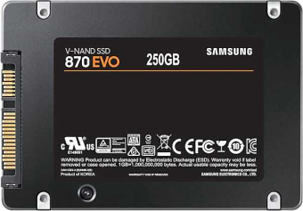 Накопитель SSD Samsung SATA-III 250GB MZ-77E250BW 870 EVO 2.5" - купить недорого с доставкой в интернет-магазине