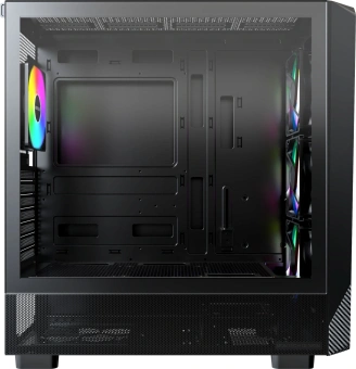 Корпус Montech X5 черный без БП ATX 8x120mm 2x140mm 1xUSB2.0 1xUSB3.0 audio bott PSU - купить недорого с доставкой в интернет-магазине