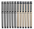 Ручка гелев. Deli S96 ассорти d=0.7мм черн. черн. линия 0.55мм