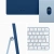 Моноблок Apple iMac A2438 24" 4.5K M1 8 core 8Gb SSD256Gb 8 core GPU macOS GbitEth WiFi BT клавиатура мышь Cam синий 4480x2520 - купить недорого с доставкой в интернет-магазине