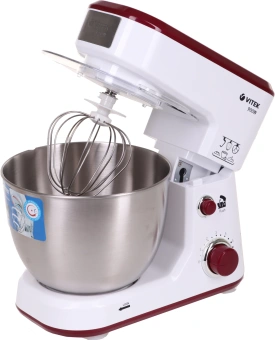 Миксер планетарный Vitek VT-1432 900Вт белый - купить недорого с доставкой в интернет-магазине