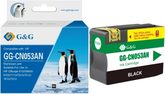 Картридж струйный G&G GG-CN053AN №932XL черный (40мл) для HP Officejet 6100/6600/6700/7110/7510 - купить недорого с доставкой в интернет-магазине