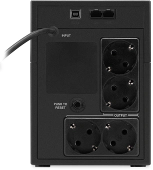 Источник бесперебойного питания Ippon Back Basic 1200 LCD Euro 600Вт 1200ВА черный - купить недорого с доставкой в интернет-магазине