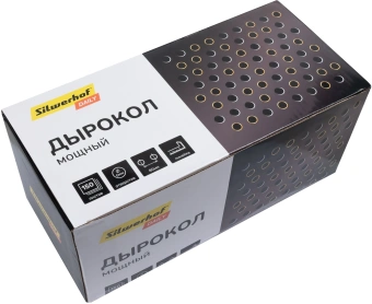 Дырокол Silwerhof Daily макс.:150лист. пластик черный отв.:2 с линейкой - купить недорого с доставкой в интернет-магазине