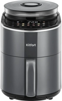 Аэрогриль Kitfort КТ-8155 4.5л 1500Вт серый - купить недорого с доставкой в интернет-магазине
