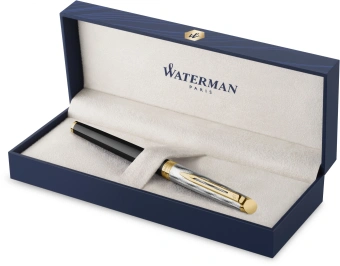 Ручка роллер Waterman Reflections of Paris Hemisphere DeLuxe (2200838) Black GT F черн. черн. подар.кор. - купить недорого с доставкой в интернет-магазине
