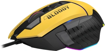 Мышь A4Tech Bloody W95 Max Sports желтый/серый оптическая 12000dpi USB 10but (W95 MAX SPORTS LIME) - купить недорого с доставкой в интернет-магазине