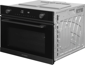 Духовой шкаф Электрический Hyundai HMEO 6540 DX черный - купить недорого с доставкой в интернет-магазине