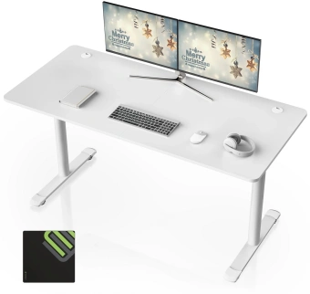 Стол для компьютера Eureka ERK-IOD-60W-V4 столешница ЛДСП белый - купить недорого с доставкой в интернет-магазине