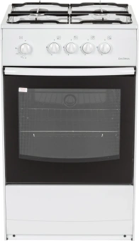 Плита Газовая Darina S GM 441 001 W белый/черный (без крышки) реш.сталь - купить недорого с доставкой в интернет-магазине