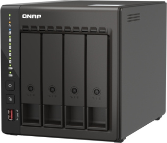 Сетевое хранилище NAS Qnap Original TS-453E-8G 4-bay настольный Celeron J6412 - купить недорого с доставкой в интернет-магазине