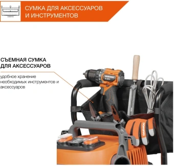 Строительный пылесос Daewoo DAVC 6025S 2500Вт (уборка: сухая/сбор воды/выдув) оранжевый - купить недорого с доставкой в интернет-магазине