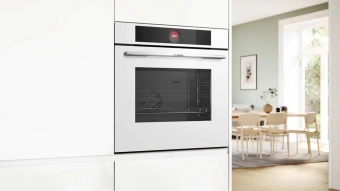 Духовой шкаф Электрический Bosch Serie 8 HBG7341W1 белый - купить недорого с доставкой в интернет-магазине