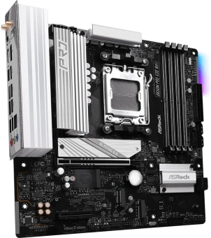 Материнская плата Asrock B650M PRO X3D WIFI Socket AM5 AMD B650 4xDDR5 mATX AC`97 8ch(7.1) 2.5Gg RAID+HDMI+DP - купить недорого с доставкой в интернет-магазине