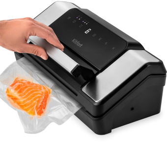 Вакуумный упаковщик Kitfort КТ-1532 130Вт черный/серебристый - купить недорого с доставкой в интернет-магазине