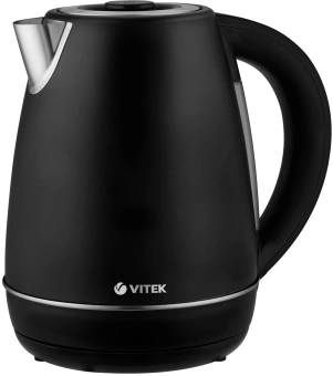 Чайник электрический Vitek VT-1161 1.7л. 2200Вт черный корпус: сталь - купить недорого с доставкой в интернет-магазине