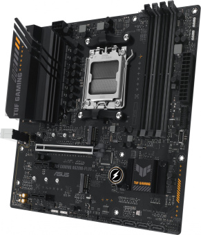 Материнская плата Asus TUF GAMING A620M-PLUS Socket AM5 AMD A620 4xDDR5 mATX AC`97 8ch(7.1) 2.5Gg RAID+HDMI+DP - купить недорого с доставкой в интернет-магазине