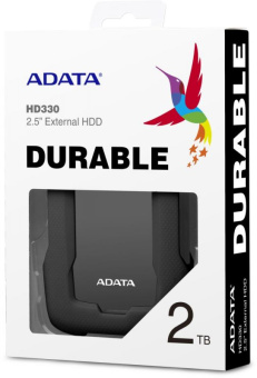 Жесткий диск A-Data USB 3.0 2TB AHD330-2TU31-CBK HD330 DashDrive Durable 2.5" черный - купить недорого с доставкой в интернет-магазине