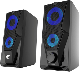 Колонки Оклик OK-127 2.0 черный 6Вт - купить недорого с доставкой в интернет-магазине