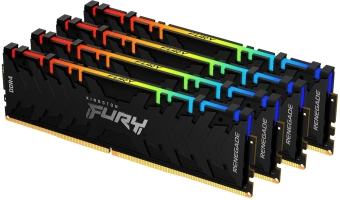 Память DDR4 4x8GB 3600MHz Kingston KF436C16RBAK4/32 Fury Renegade RGB RTL Gaming PC4-28800 CL16 DIMM 288-pin 1.35В kit single rank с радиатором Ret - купить недорого с доставкой в интернет-магазине
