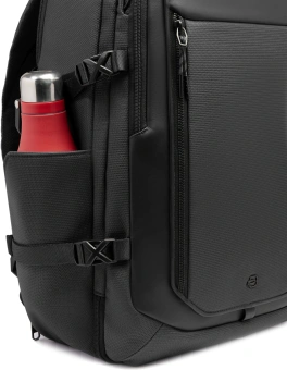 Рюкзак мужской Piquadro Lyss CA6929S143BM/N черный полиэстер/натур.кожа - купить недорого с доставкой в интернет-магазине