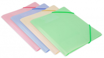 Папка на резинке Бюрократ Gems GEMPR05GRN A4 пластик кор.30мм 0.5мм зеленый турмалин карман для визитки - купить недорого с доставкой в интернет-магазине