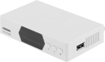Ресивер DVB-T2 Cadena CDT-2214SB белый - купить недорого с доставкой в интернет-магазине
