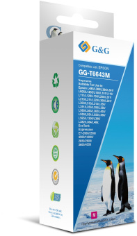 Чернила G&G GG-T6643M пурпурный 100мл для Epson L100, L110, L120, L130, L132, L210, L222 - купить недорого с доставкой в интернет-магазине