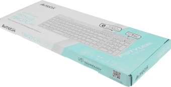 Клавиатура A4Tech FBK27C AS белый USB беспроводная BT/Radio slim Multimedia - купить недорого с доставкой в интернет-магазине