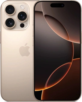 Смартфон Apple A3292 iPhone 16 Pro 1Tb бежевый титан моноблок 3G 4G 1Sim 6.3" 1206x2622 iOS 18 48Mpix 802.11 a/b/g/n/ac/ax/be NFC GPS Protect - купить недорого с доставкой в интернет-магазине