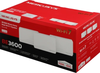 Бесшовный Mesh роутер Mercusys Halo H27BE (HALO H27BE(3-PACK)) BE3600 10/100/1000BASE-TX белый (упак.:3шт) - купить недорого с доставкой в интернет-магазине