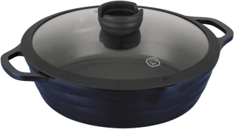 Сотейник Rondell Royal Blue RDA-1547 d=28см (с крышкой) синий - цена, купить или заказать с доставкой в интернет-магазине Сотейник Rondell Royal Blue RDA-1547 d=28см (с крышкой) синий - купить недорого с доставкой в интернет-магазине