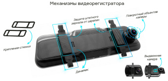 Видеорегистратор TrendVision MR-810 GT черный 2Mpix 1080x1920 1080p 140гр. GPS MSTAR 8336N - купить недорого с доставкой в интернет-магазине