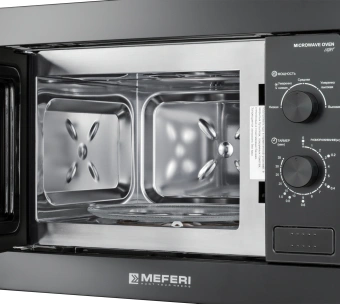 Микроволновая печь Meferi MMO6020BK 20л. 800Вт черный (встраиваемая) - купить недорого с доставкой в интернет-магазине