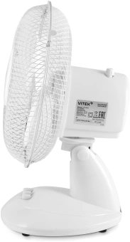Вентилятор настольный Vitek VTF-0910 22Вт скоростей:3 белый - купить недорого с доставкой в интернет-магазине