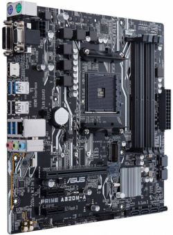 Материнская плата Asus PRIME A320M-A Soc-AM4 AMD A320 4xDDR4 mATX AC`97 8ch(7.1) GbLAN RAID+VGA+DVI+HDMI - купить недорого с доставкой в интернет-магазине
