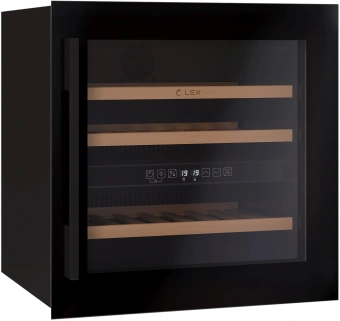 Винный шкаф Lex LWD6036BL dual zone 1-нокамерн. черный стекло (CHAT500007) - купить недорого с доставкой в интернет-магазине