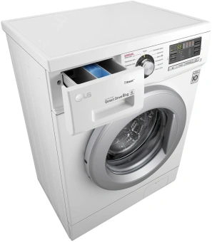 Стиральная машина LG F12M7NDS1 класс: A загр.фронтальная макс.:6кг белый инвертор - купить недорого с доставкой в интернет-магазине