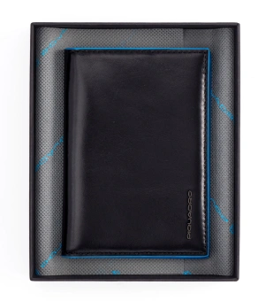 Обложка для документов Piquadro Blue Square PP5256B2/N черный натур.кожа - купить недорого с доставкой в интернет-магазине
